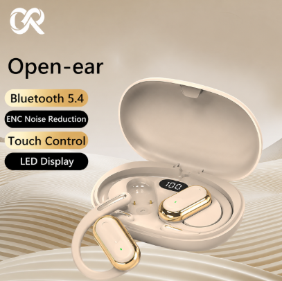 Ccem Ribbons Apex-1: Open-Ear Bluetooth 5.4 Sport Earbuds (IPX6 Waterproof)