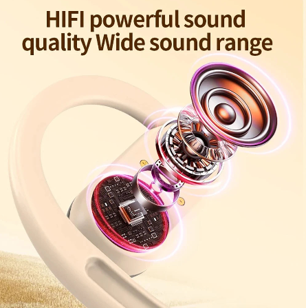 Ccem Ribbons Apex-1: Open-Ear Bluetooth 5.4 Sport Earbuds (IPX6 Waterproof)