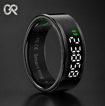 COLMI R12 Smart Ring with Touch Display, Wireless Charging, Health & Fitness Tracker, 5ATM Waterproof for Men & Women