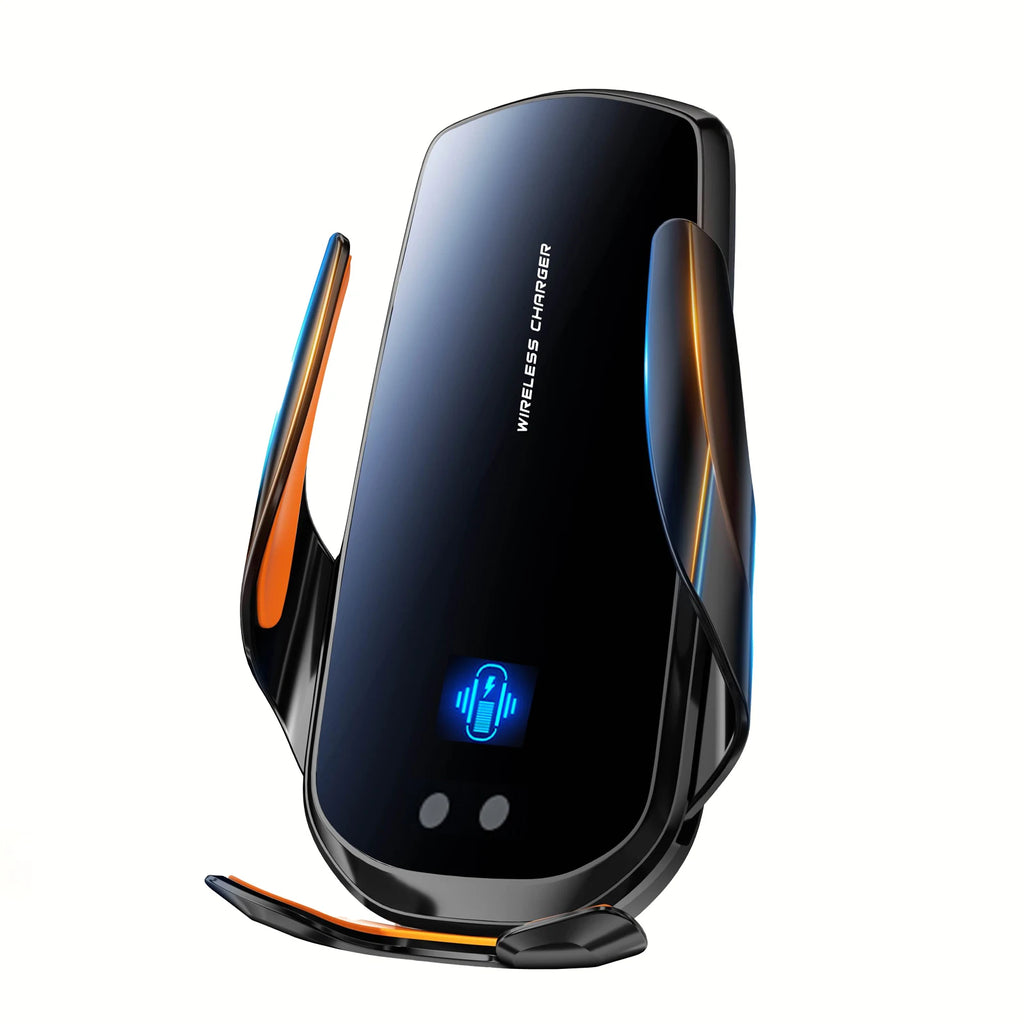 Ccem Ribbons™ Y10 Pro-Series – 15W Fast Wireless Car Charger & Auto-Clamping Phone Mount